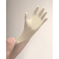 Gants d'examen de premi&egrave;re qualit&eacute; pour peau sensible, Moyen, Latex, 4 mils, Poudr&eacute;s, Naturel Stor-it Systems