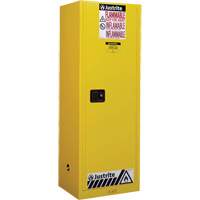 Sure-Grip&reg; EX Slimline Flammable Safety Cabinet, 22 gal., 1 Door, 23.25" W x 65" H x 18" D Stor-it Systems