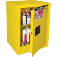 Sure-Grip&reg; EX Benchtop Flammable Safety Cabinet, 24 gal., 1 Door, 21" W x 27" H x 18" D Stor-it Systems