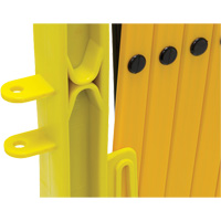Xpandit Barricade, 36" H x 11.5' L, Black/Yellow SAQ195 | Stor-it Systems