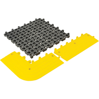 ErgoDeck&reg; General Purpose No. 564 Matting, PVC, 1-1/2' W x 1-1/2' L, 7/8" Thick, Charcoal Stor-it Systems