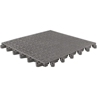 ErgoDeck&reg; Soft No. 566 Matting, PVC, 1-1/2' W x 1-1/2' L, 7/8" Thick, Charcoal Stor-it Systems