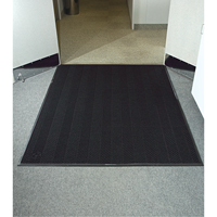 Waterhog&reg; Eco Elite Matting, Wiper/Scraper, 4' x 6' x 3/8", Black Smoke Stor-it Systems