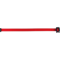 Cartouche de ruban pour assembler votre propre barri&egrave;re de contr&ocirc;le des foules, Vierge, 7', Ruban Rouge Stor-it Systems