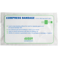 Compress Bandages, Crepe Tails, Cut to Size L x 4-1/2" W Stor-it Systems