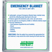 Rescue Foil Blankets, Aluminized Polyester SAY608 | Stor-it Systems