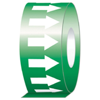 Pipe Marker, 108', White on Green SAZ905 | Stor-it Systems