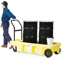 Poly-Spillcart™ Cart, 66.5" L x 29" W x 43.9" H, 57 US gal. Spill Cap. SB766 | Stor-it Systems
