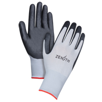 Lightweight Breathable Coated Gloves, 7/Small, Foam Nitrile Coating, 13 Gauge, Polyester Shell SBA612 | Stor-it Systems
