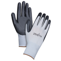 Gants l&eacute;gers enduits et respirants, 9/Grand, R&ecirc;vetement Mousse de nitrile, Calibre 13, Enveloppe en Polyester Stor-it Systems