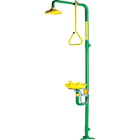 Combinaison de douche & douche oculaire a&eacute;r&eacute;e Safe-T-Zone Stor-it Systems