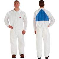 Protective Coveralls, 3X-Large, White, Microporous/SMS SDA123 | Stor-it Systems