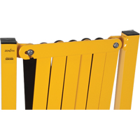 Expandable Barrier, 37" H x 11' L, Black/Yellow Stor-it Systems