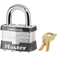 Cadenas lamin&eacute;, Argent, Cl&eacute;s identiques, Acier lamin&eacute;, Largeur de 2" Stor-it Systems