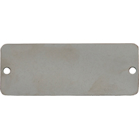 &eacute;tiquettes vierges, Acier inoxydable, 2" la x 1" h Stor-it Systems