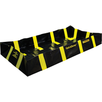 QuickBerm&reg; Containment Berm with Inside Wall Supports, 235 US gal. Capacity, 4' W x 8' L x 12" H, Snap-Up Bracket Stor-it Systems