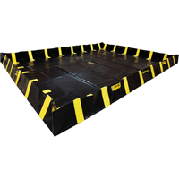 QuickBerm&reg; Containment Berm with Inside Wall Supports, 1795 gal. Capacity, 12' W x 20' L x 12" H, Snap-Up Bracket Stor-it Systems