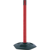 Poteau receveur robuste &agrave; ligne simple, Hauteur de 38", Rouge Stor-it Systems