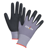 ZX-1 Premium Touchscreen Compatible Gloves, 6/X-Small, Foam Nitrile Coating, 15 Gauge, Nylon Shell Stor-it Systems
