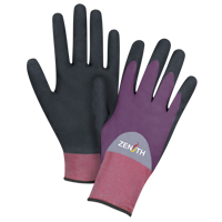 Gants enduits de premi&egrave;re qualit&eacute; ZX-2, 10/T-Grand, R&ecirc;vetement Nitrile/Mousse de nitrile, Calibre 18, Enveloppe en Nylon Stor-it Systems