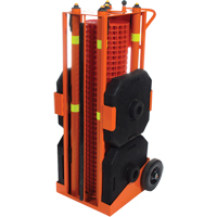 Portable Safety Zone, 100' L, Steel, Orange SDP585 | Stor-it Systems