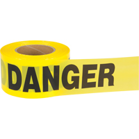 Ruban pour barricade Danger, Bilingue, 3" la x 1000' lo, 2,5 mils, Noir sur jaune Stor-it Systems