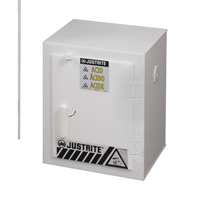 Solid Polyethylene Acid Cabinets, 6 x 0.66043 Gal., 17" x 22" x 17" Stor-it Systems