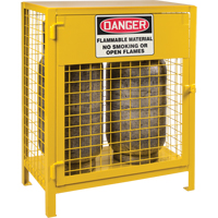 Gas Cylinder Cabinets, 2 Cylinder Capacity, 30" W x 17" D x 37" H, Yellow SEB837 | Stor-it Systems