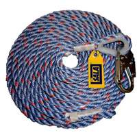Rope Lifeline with Snap Hook, Polyester/Polypropylene Stor-it Systems