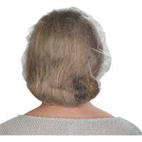 Bonnets bouffants non tiss&eacute;s, Polypropyl&egrave;ne, 21"/Grand, Blanc Stor-it Systems