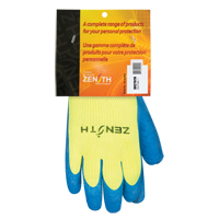 Gants haute visibilit&eacute; doubl&eacute;s d'acrylique de caoutchouc naturel, 7, R&ecirc;vetement Latex de caoutchouc, Calibre 7, Enveloppe en Acrylique Stor-it Systems