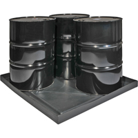 Coquilles de d&eacute;versements Econo Spill Shells , 51" lo x 47" la x 5" h, Cap. de d&eacute;versement 36 gal. US Stor-it Systems