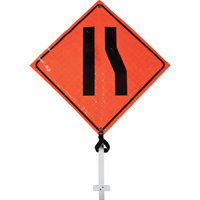 Narrow Road Pole Sign, 24" x 24", Vinyl, Pictogram SED886 | Stor-it Systems