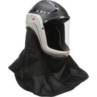 Assemblage de casque Versaflo avec visi&egrave;re de premi&egrave;re qualit&eacute; et enveloppe r&eacute;sistante aux flammes, Universel, Casque rigide, Bavette Simple Stor-it Systems