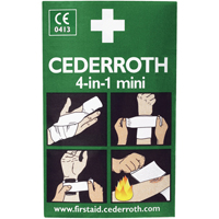 Cederroth 4-in-1 Bloodstopper, 5" L x 3" W Stor-it Systems