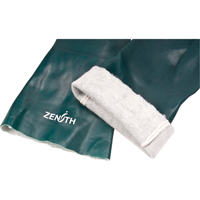 Gants verts &agrave; double enduit, 14" lo, PVC, Doublure en Jersey de coton, 70 mils Stor-it Systems