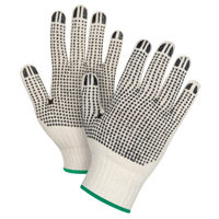 Heavyweight Double-Sided Dotted String Knit Gloves, Poly/Cotton, Double Sided, 7 Gauge, Medium SEE944 | Stor-it Systems