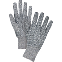 Jersey Gloves, Large, Salt & Pepper, Unlined, Knit Wrist SEE951 | Stor-it Systems