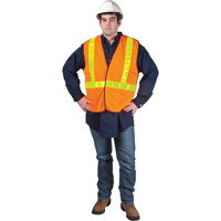 Veste de s&eacute;curit&eacute; pour la circulation d&eacute;tachable en cinq points, Orange haute visibilit&eacute;, Moyen, Polyester Stor-it Systems