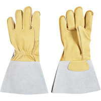 Gants pour monteur de lignes, Grand, Paume en Cuir fleur de vache, Doublure en Coton Stor-it Systems