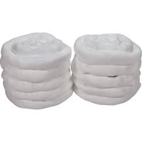 Remblais tubulaire absorbant, Huile seulement, Absorption 45 gal., 3" la x 10' lo, Pqt de 10 Stor-it Systems