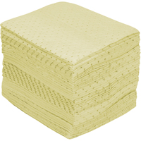 Premium Fine Fibre Sorbent Pads, Hazmat, 15" x 17", 25 gal. Absorbancy Stor-it Systems
