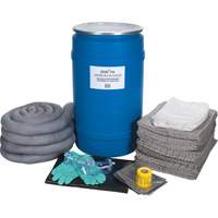 Trousse de d&eacute;versements &agrave; grande capacit&eacute;, Universel, Baril, Absorbance de 30 gal. US Stor-it Systems