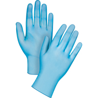 Medical-Grade Disposable Gloves, Small, Vinyl, 4.5-mil, Powder-Free, Blue, Class 2 SGX023 | Stor-it Systems