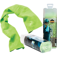 Chill-Its&reg; 6602 Cooling Towels, Hi-Vis Lime Stor-it Systems