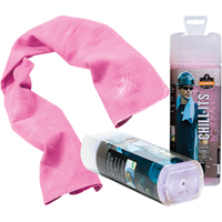 Chill-Its&reg; 6602 Cooling Towels, Pink Stor-it Systems