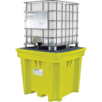 GRV Space-Saver sans drain, Capacit&eacute; de d&eacute;versement 275 gal. US, 57" x 57" x 48" Stor-it Systems