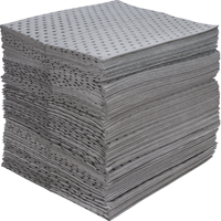 Industrial-Grade Fine Fibre Sorbent Pads, Universal, 15" x 17", 40 gal. Absorbancy Stor-it Systems