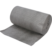 Rouleaux absorbants en fibres fines de calibre industriel, Lourd, 150' lo x 30" la, Absorption 70 gal. Stor-it Systems