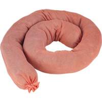 Remblais tubulaires absorbants, Mati&egrave;res dangereuses, Absorption 40 gal., 3" la x 4' lo, Pqt de 25 Stor-it Systems